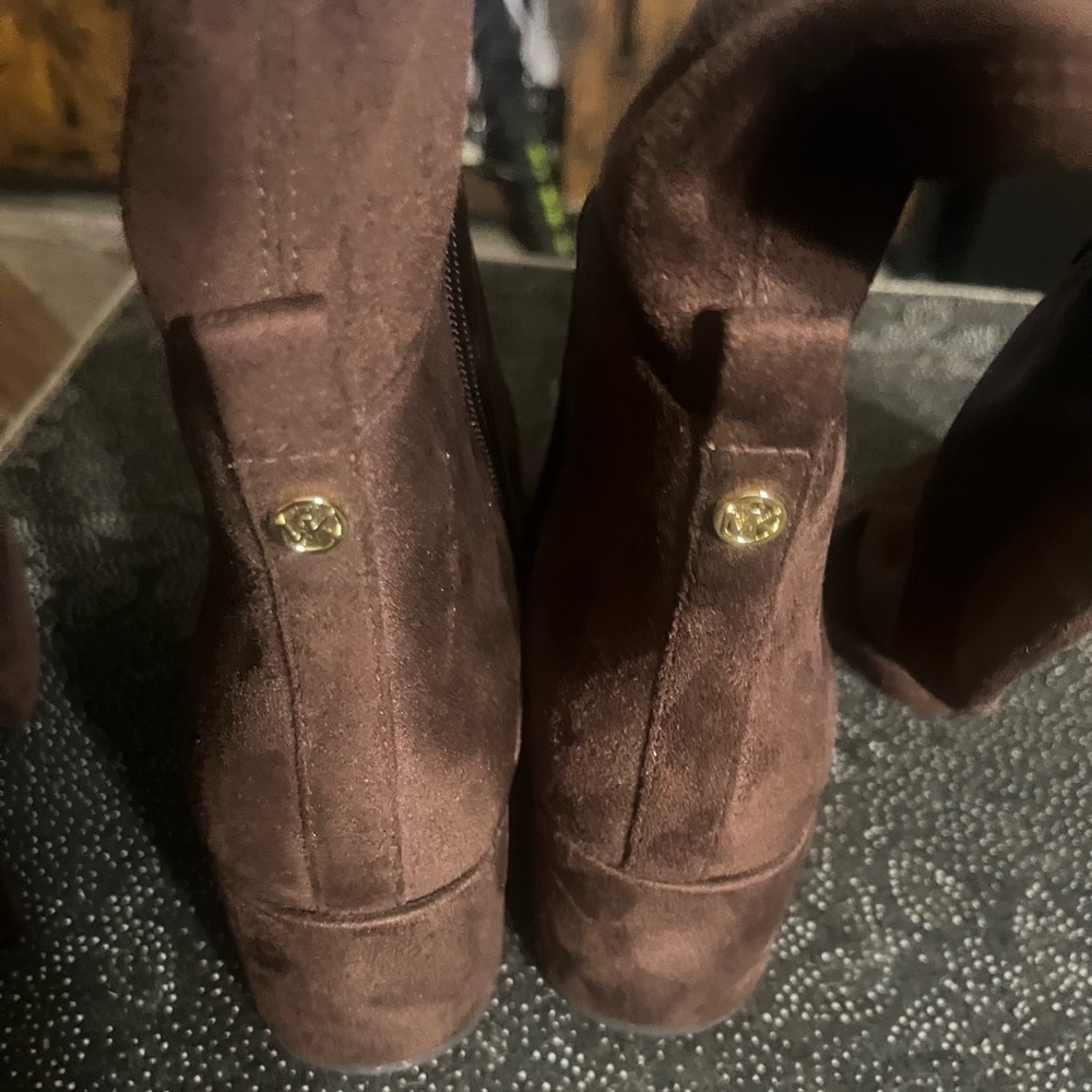 MICHAEL Michael Kors Braden brown suede tall boots size 6.5m - Picture 5 of 7